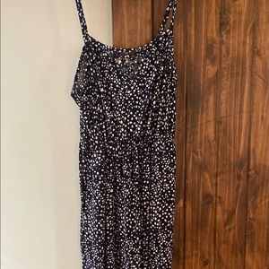 Navy and White Maxi Dress